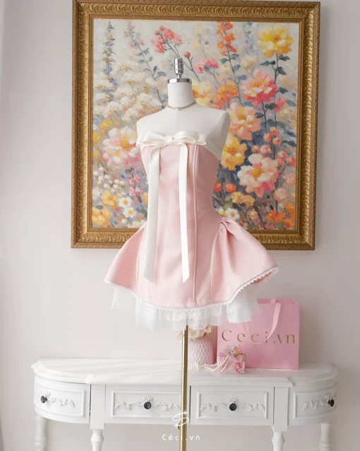 ALISSA DRESS - TAFTA HỒNG