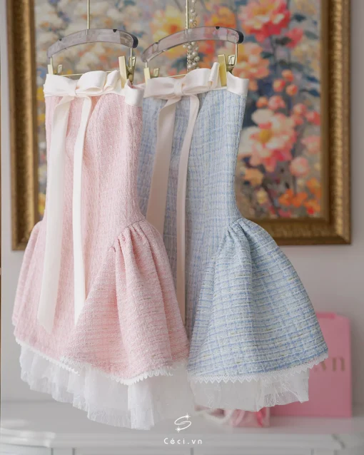 ALISSA DRESS 706 - TWEED HỒNG - Ảnh 11