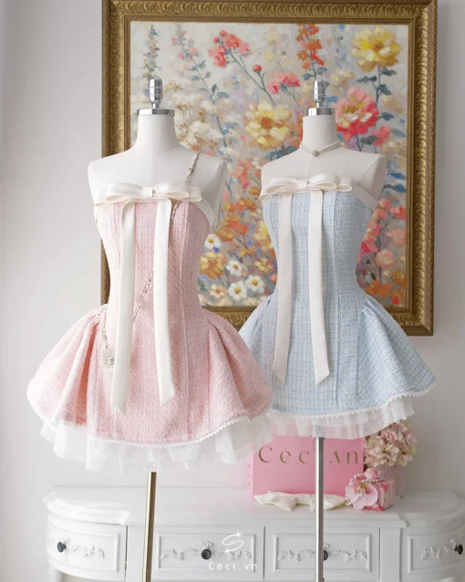 ALISSA DRESS 706 - TWEED HỒNG - Ảnh 12