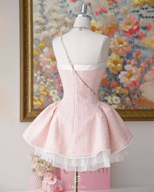 ALISSA DRESS 706 - TWEED HỒNG - Ảnh 9