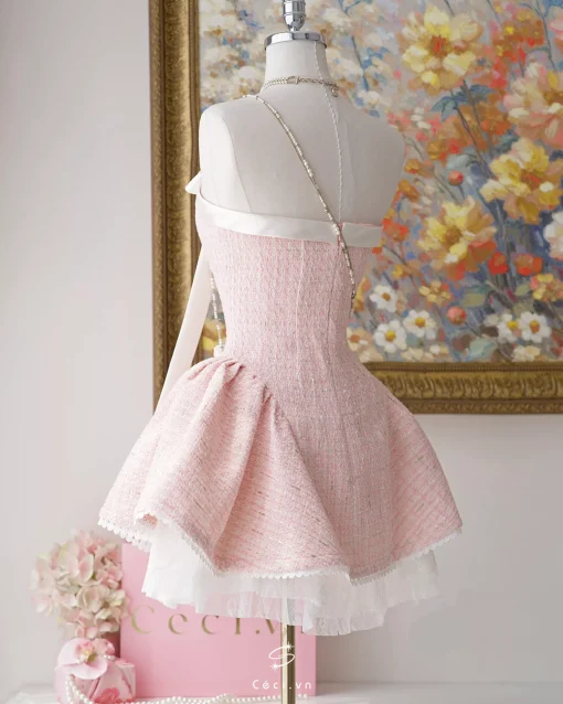 ALISSA DRESS 706 - TWEED HỒNG - Ảnh 8