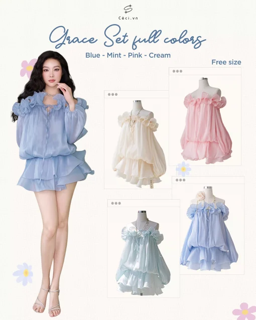 GRACE SET 694 - HỒNG - Ảnh 2