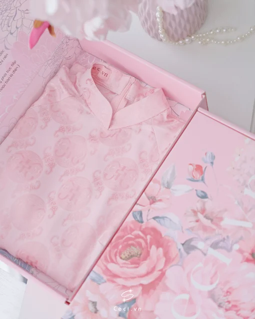 ÁO DÀI CHIÊU GIAO 700 - HỒNG - Ảnh 3