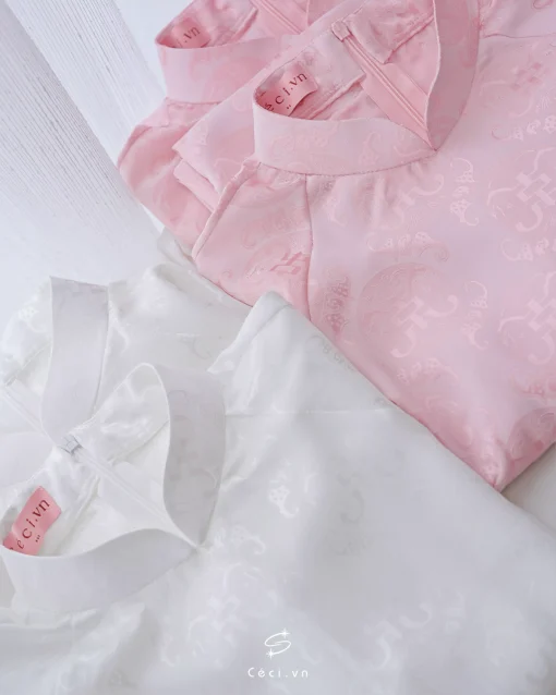 ÁO DÀI CHIÊU GIAO 700 - TRẮNG - Ảnh 10