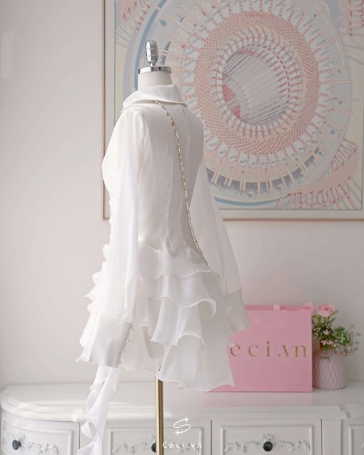 JIMI DRESS 687- TRẮNG - Ảnh 2