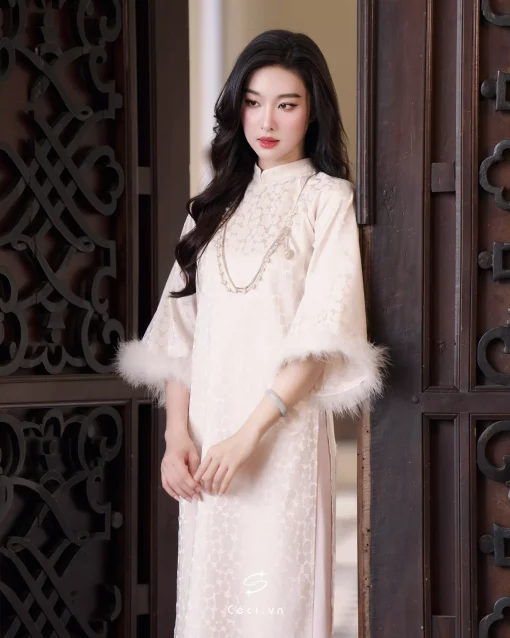 ÁO DÀI GIAI Ý 2 691.4 D1R3.115 - KEM
