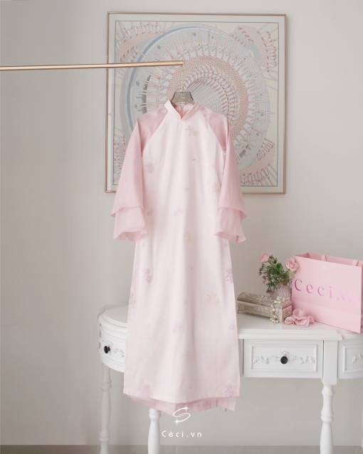 ÁO DÀI HỒNG UYỂN 2 691.8 - Ảnh 2