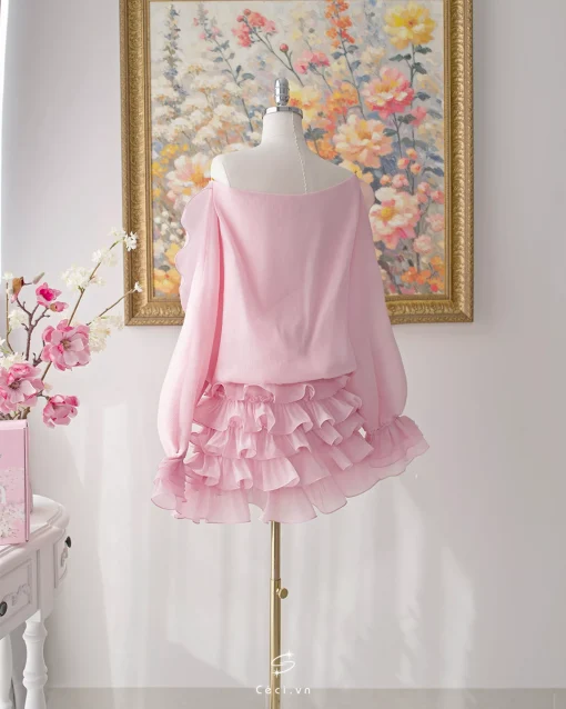 FIORA DRESS 714 - HỒNG - Ảnh 10