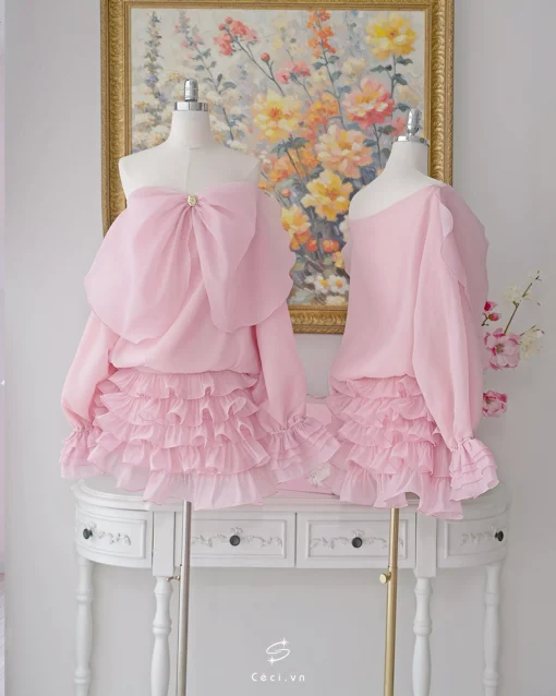FIORA DRESS 714 - HỒNG - Ảnh 9