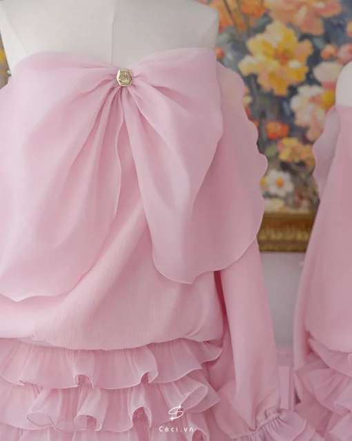 FIORA DRESS 714 - HỒNG - Ảnh 13