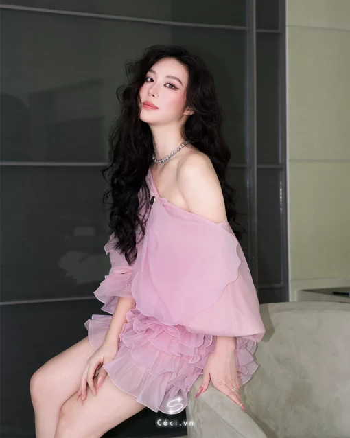 FIORA DRESS 714 - HỒNG - Ảnh 4