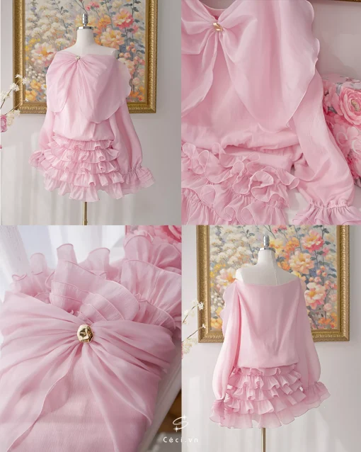 FIORA DRESS 714 - HỒNG - Ảnh 2