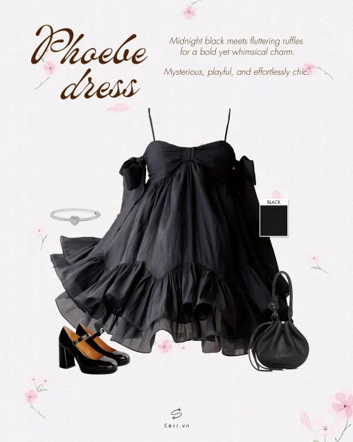 PHOEBE DRESS 704 - ĐEN