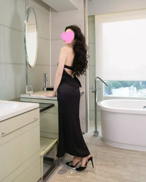 SELENE DRESS 710 - ĐEN - Ảnh 3