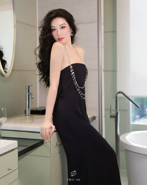 SELENE DRESS 710 - ĐEN - Ảnh 5