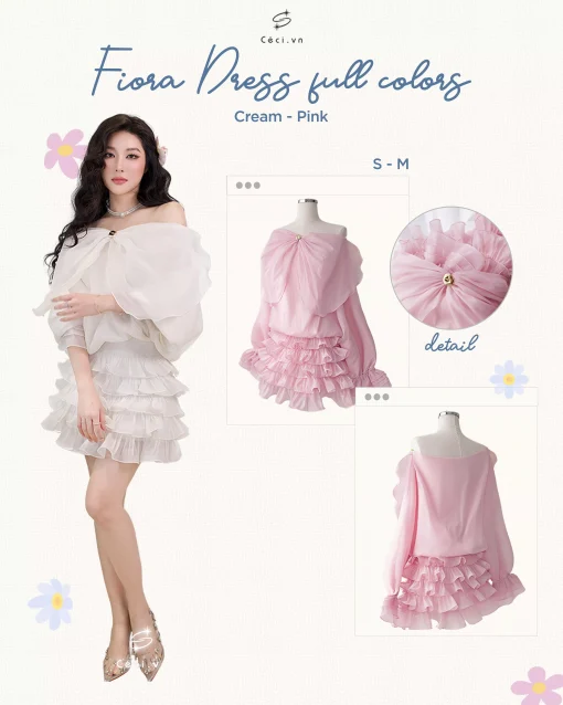 FIORA DRESS 714 - HỒNG - Ảnh 2