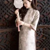ÁO DÀI HỒNG NGỌC 1 691.5 D1R2.115 – XÁM - KHÔNG KÈM QUẦN