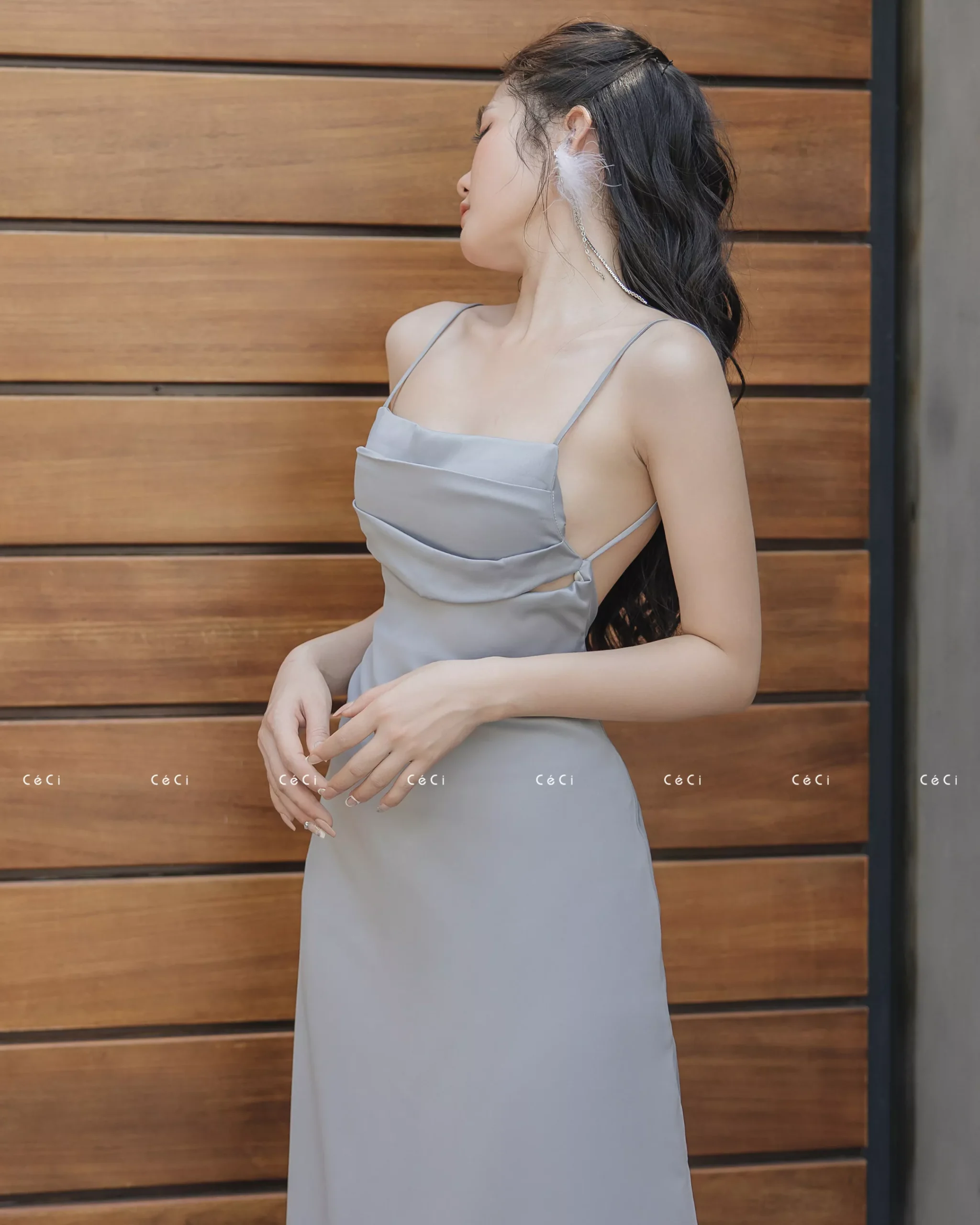 Alternative view of AMI SILK DRESS