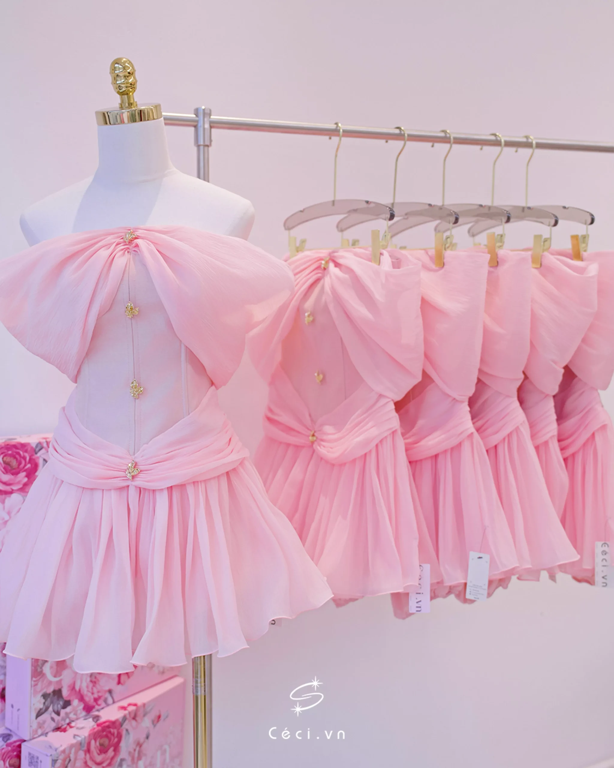 HERA DRESS 699 – TAFTA HỒNG