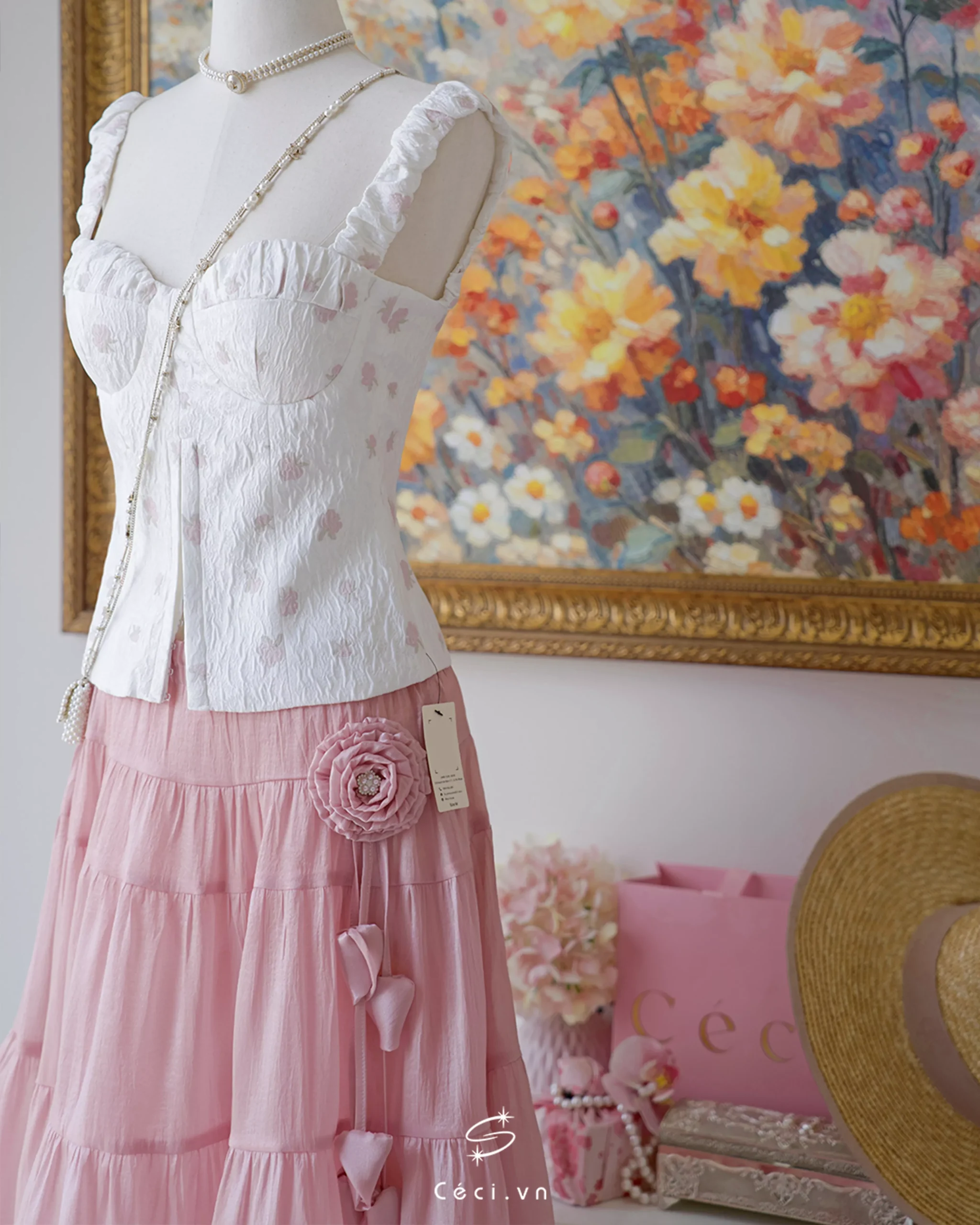 LINA SKIRT 707 – HỒNG RUỐC - Ảnh 3