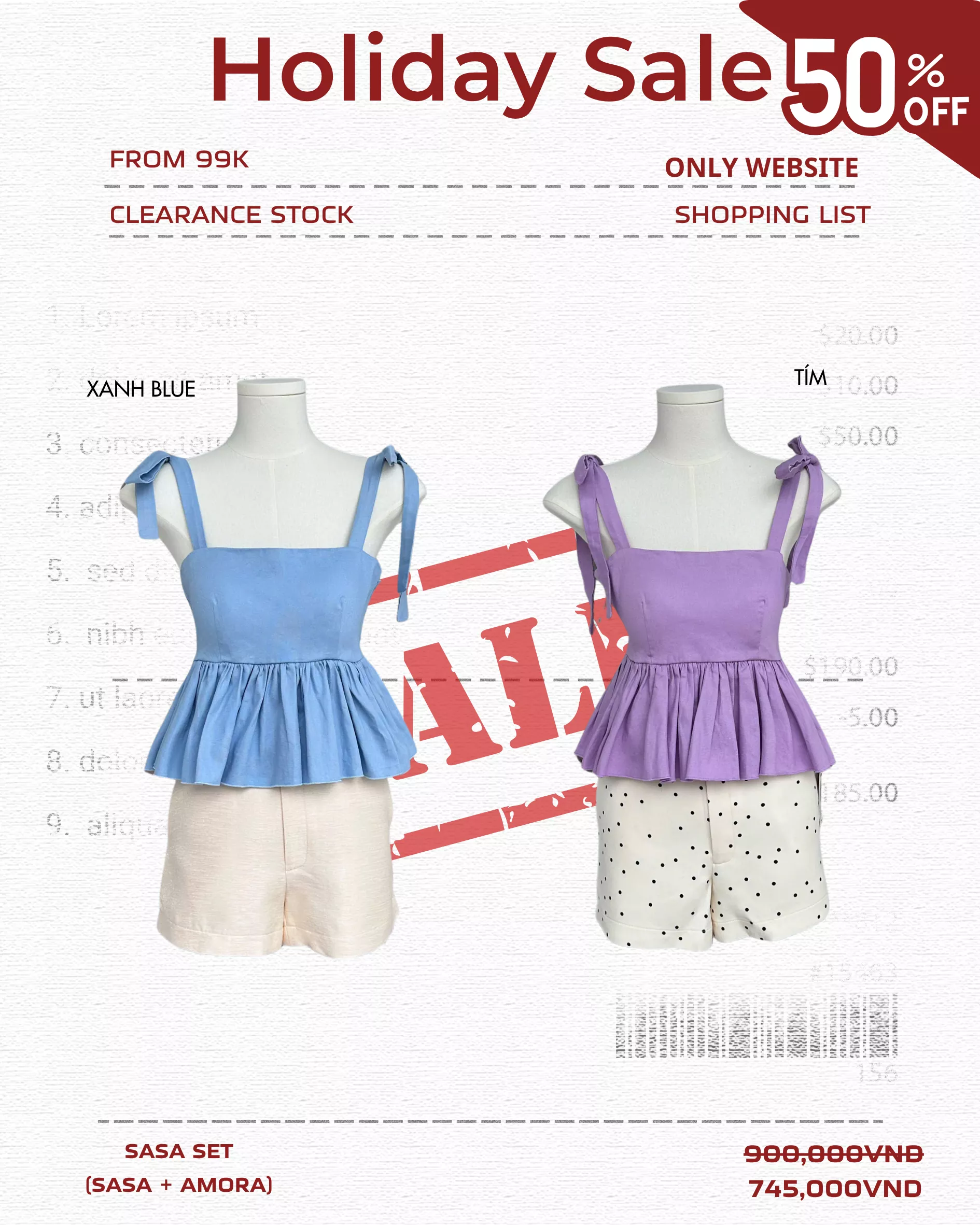 SASA SET 599