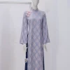 ÁO DÀI CHIÊU GIAO 700 - TÍM OẢI HƯƠNG - KHÔNG KÈM QUẦN