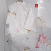 ÁO DÀI DIÊN HOA 691.16 - TRẮNG - KHÔNG KÈM QUẦN