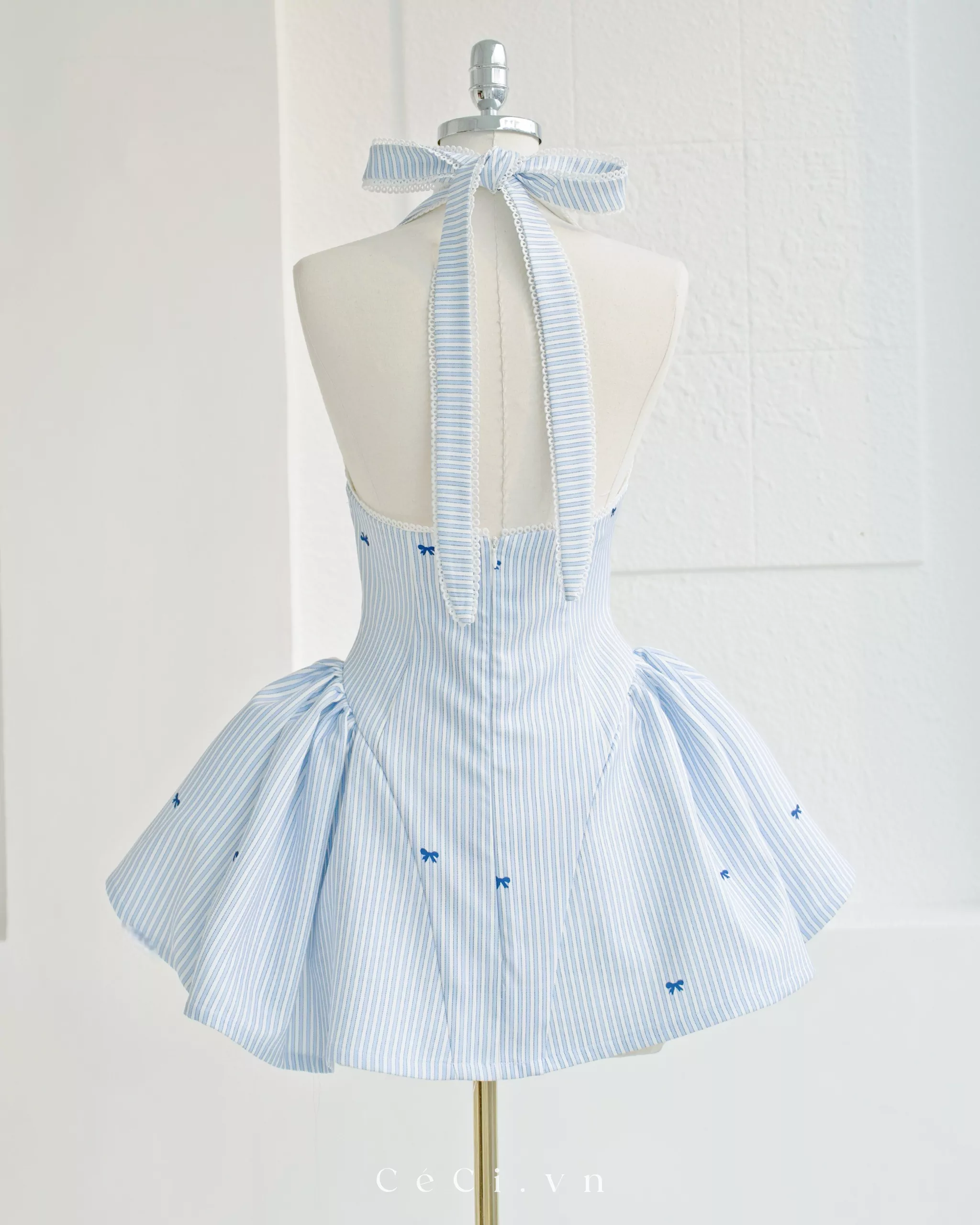 Alternative view of BELLE DRESS 709 - BOW BLUEBELL