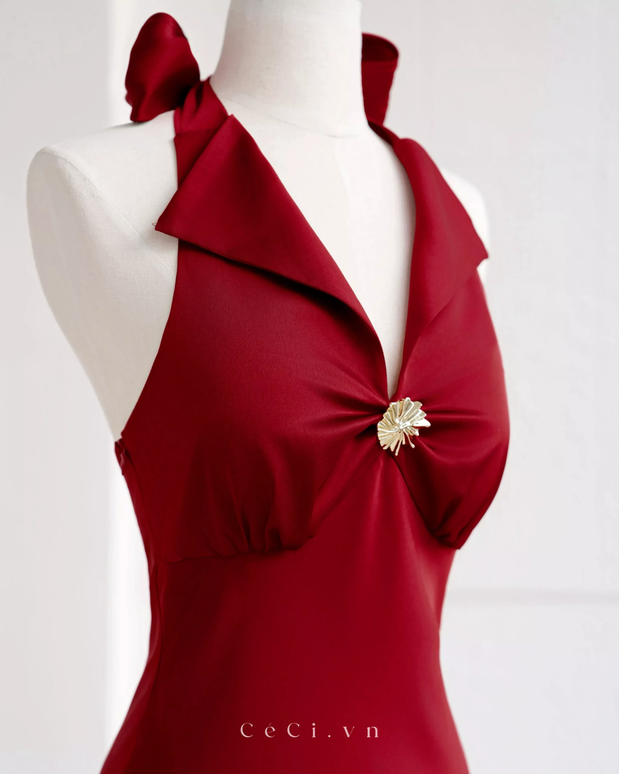 GABRILLE DRESS 732 - BURGUNDY NOIR - Ảnh 4