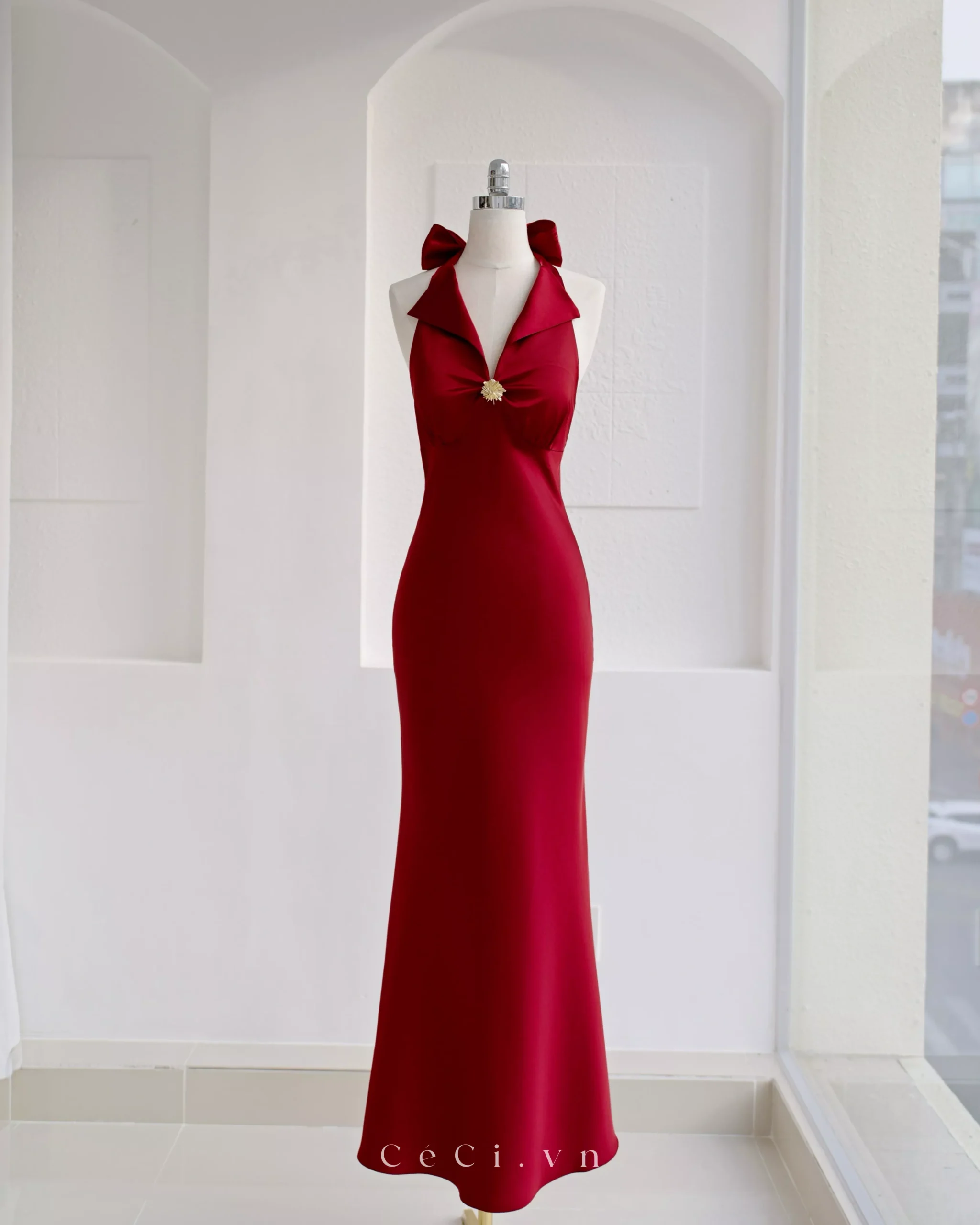 GABRILLE DRESS 732 - BURGUNDY NOIR - Ảnh 5