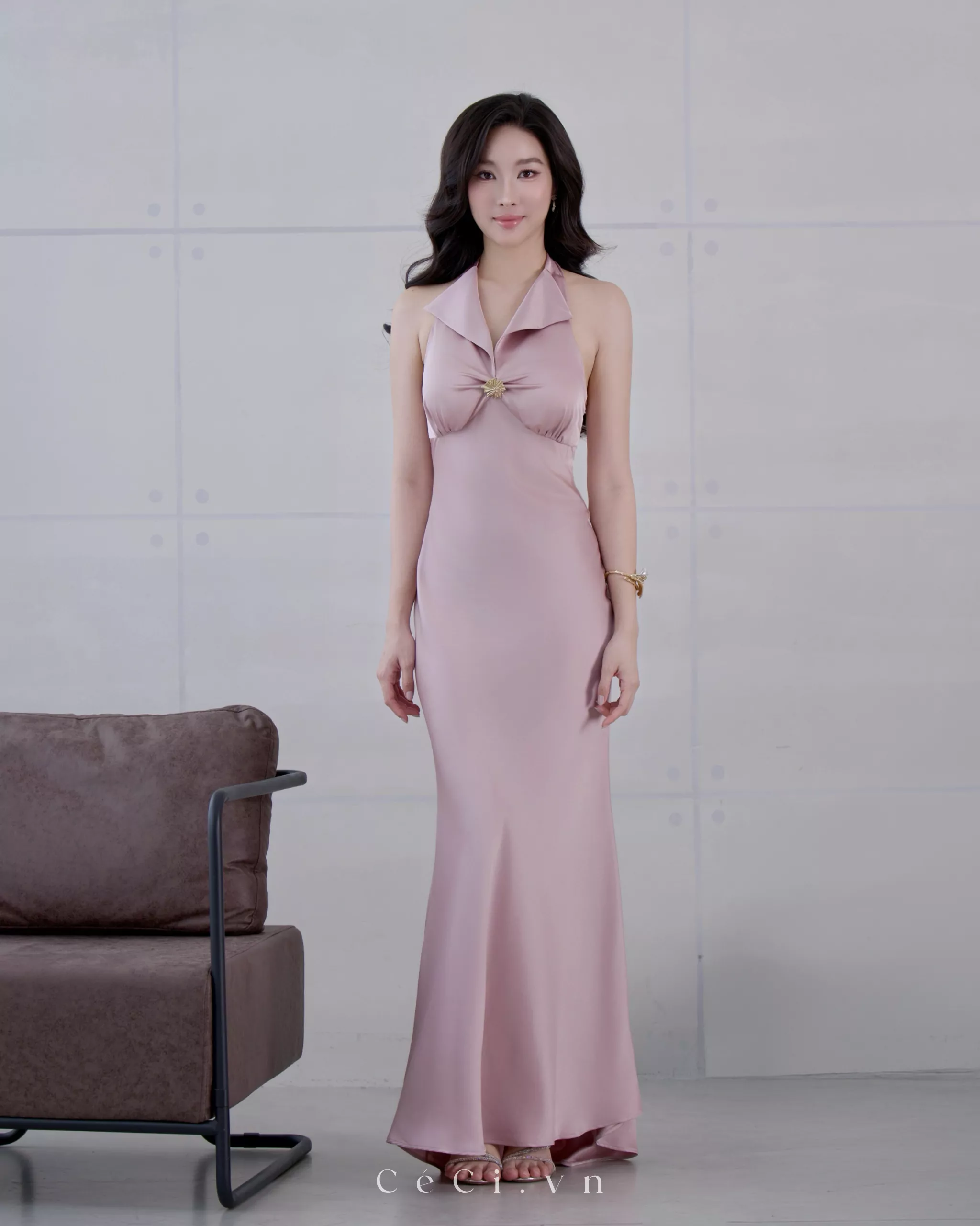 GABRILLE DRESS 732 - DUSTY PETAL