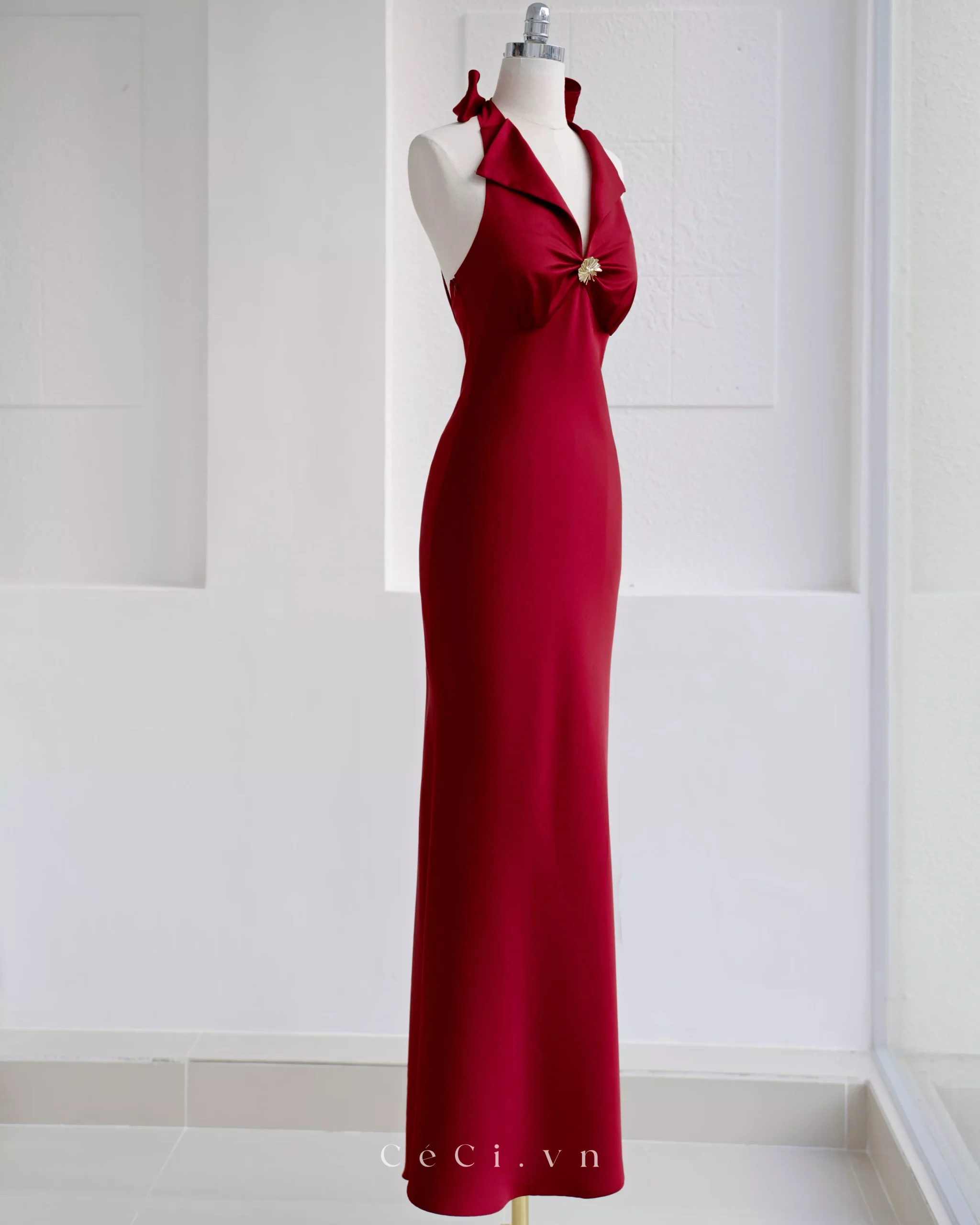 GABRILLE DRESS 732 - BURGUNDY NOIR - Ảnh 7