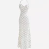 LUCIANA DRESS 755 - IVORY POLKA