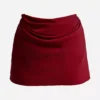 MONA SKIRT 747 - BURGUNDY NOIR