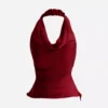 ELIA TOP 752 - BURGUNDY NOIR