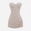 COLETTE DRESS 759 - LATTE POLKA