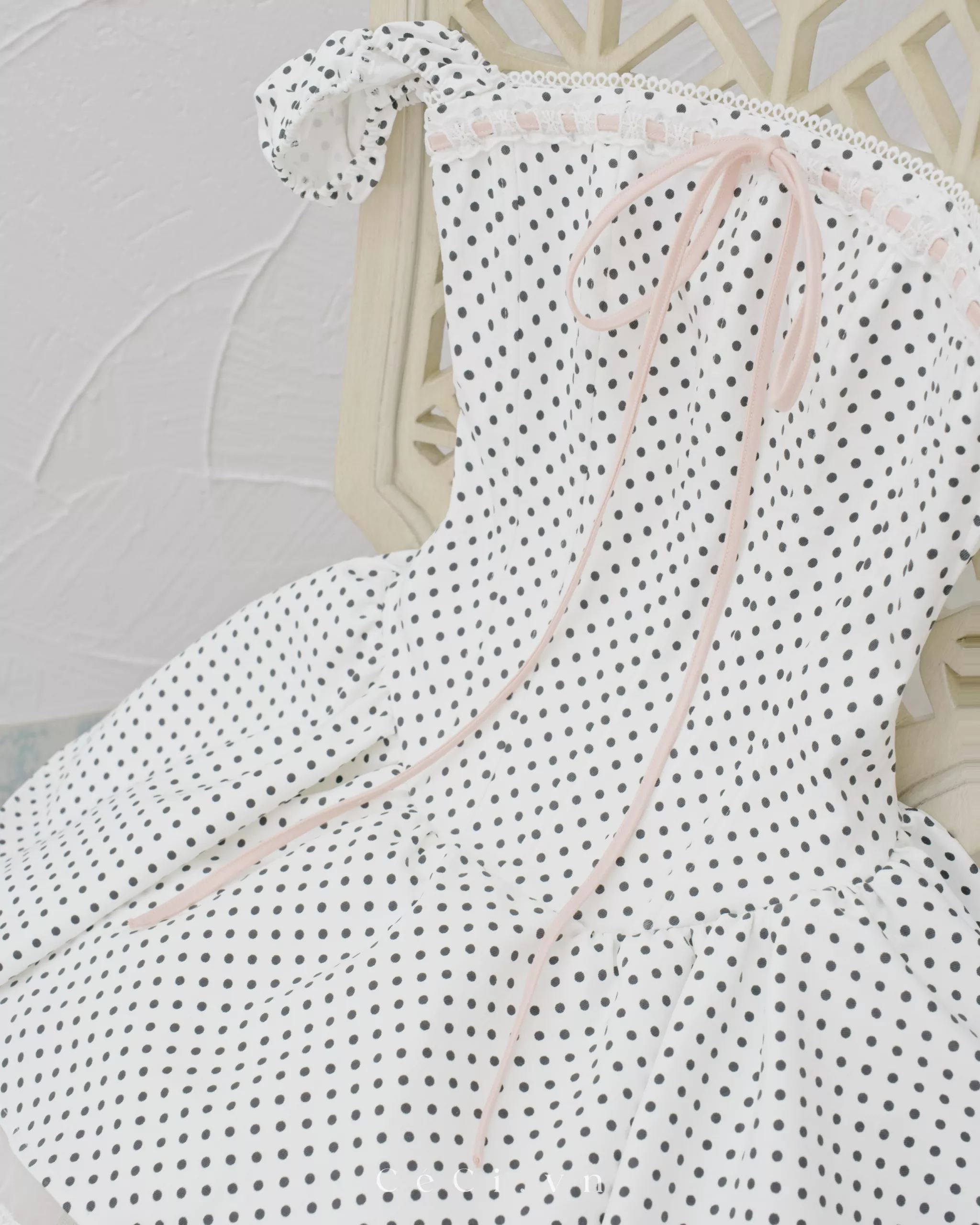 JULIETTE DRESS 744 - PEARL POLKA - Ảnh 8