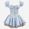 VIOLETTE DRESS 741 - BOW BLUEBELL