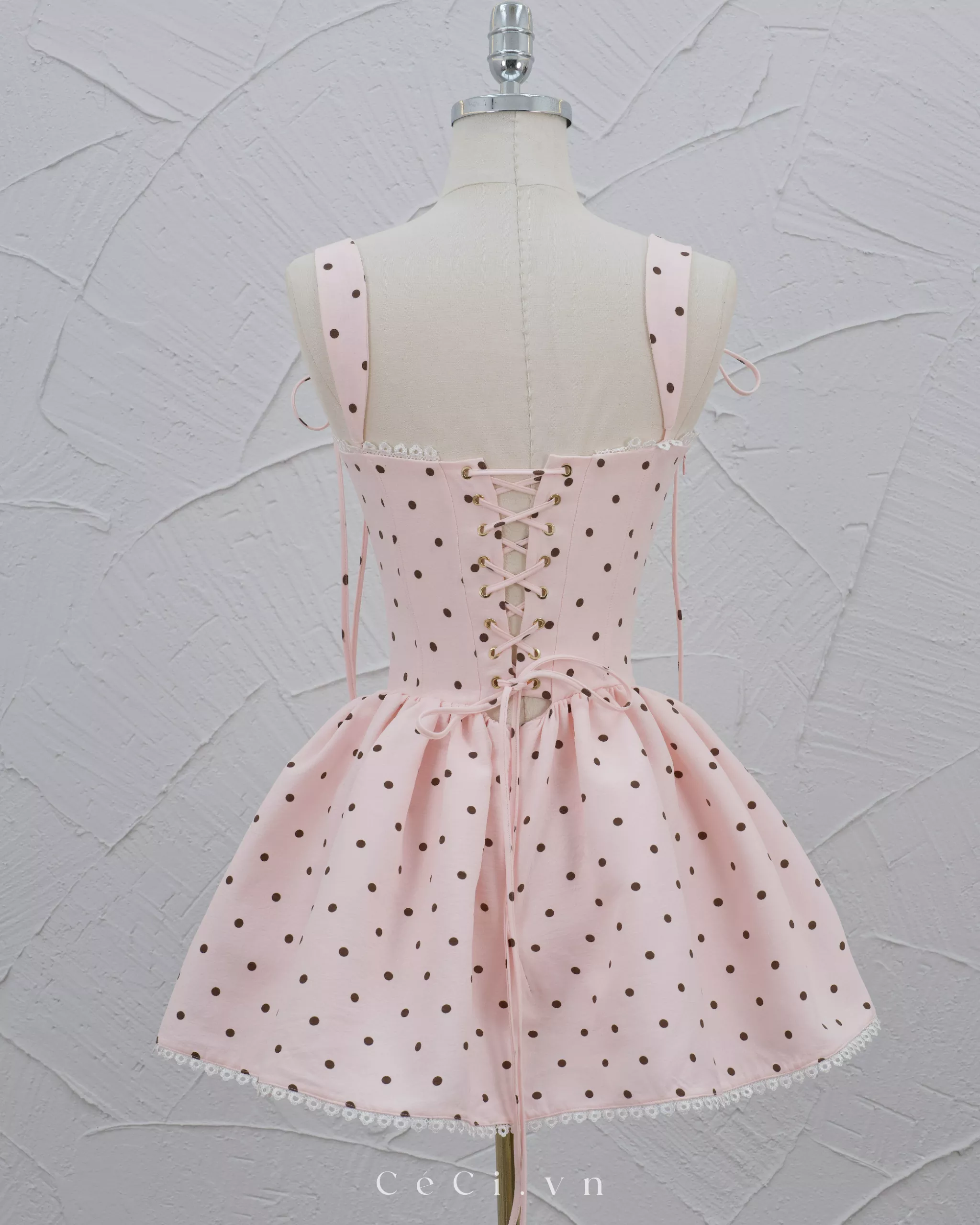 CALINA DRESS 738 - ROSE POLKA - Ảnh 3