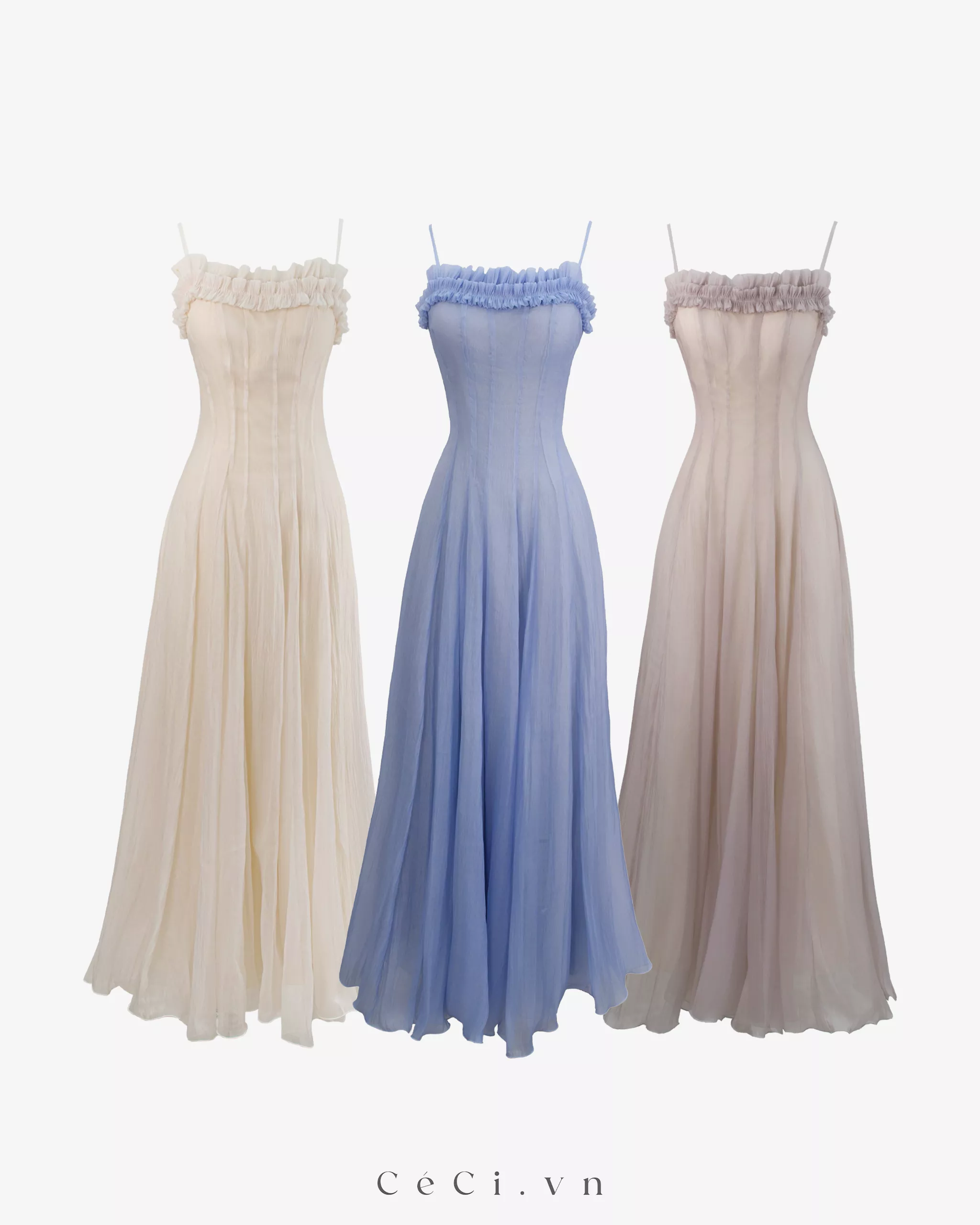 Alternative view of LACEY DRESS 790 - PEARL VEIL