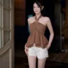 AMORA SHORT 749 - PEARL POLKA