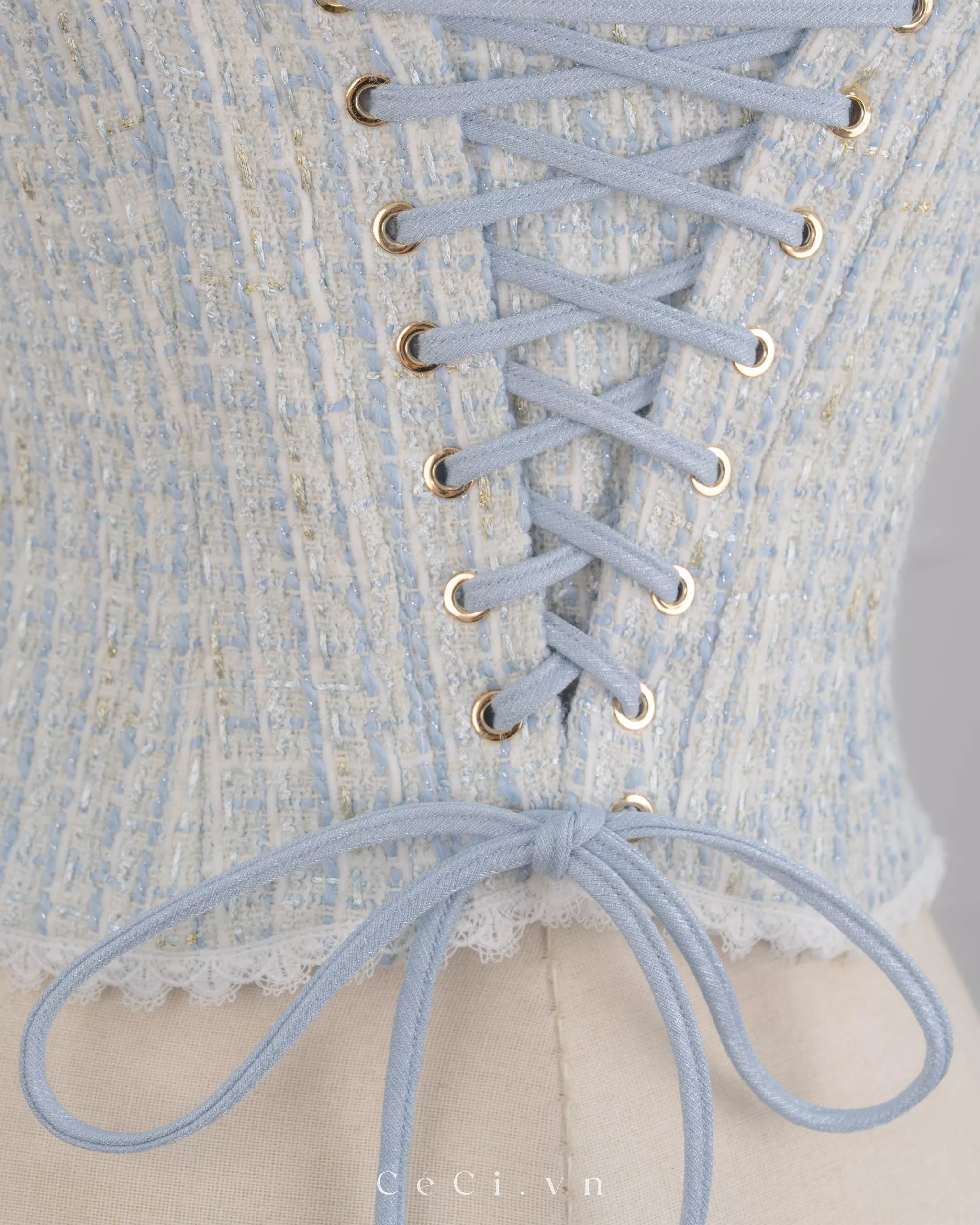 LOTTIE TOP 786 - TWEED BLUE - Ảnh 3