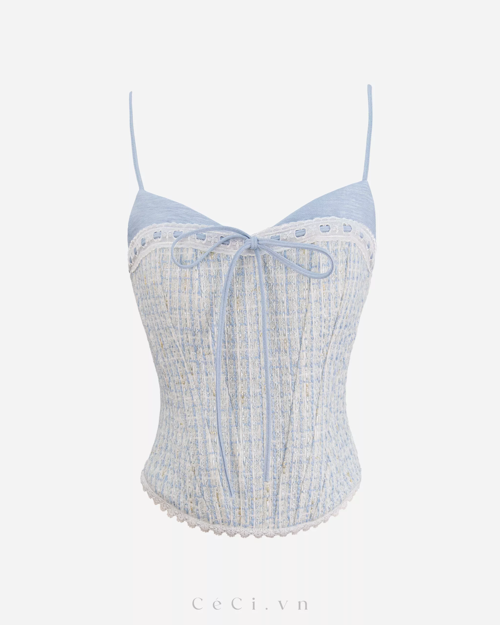 LOTTIE TOP 786 - TWEED BLUE