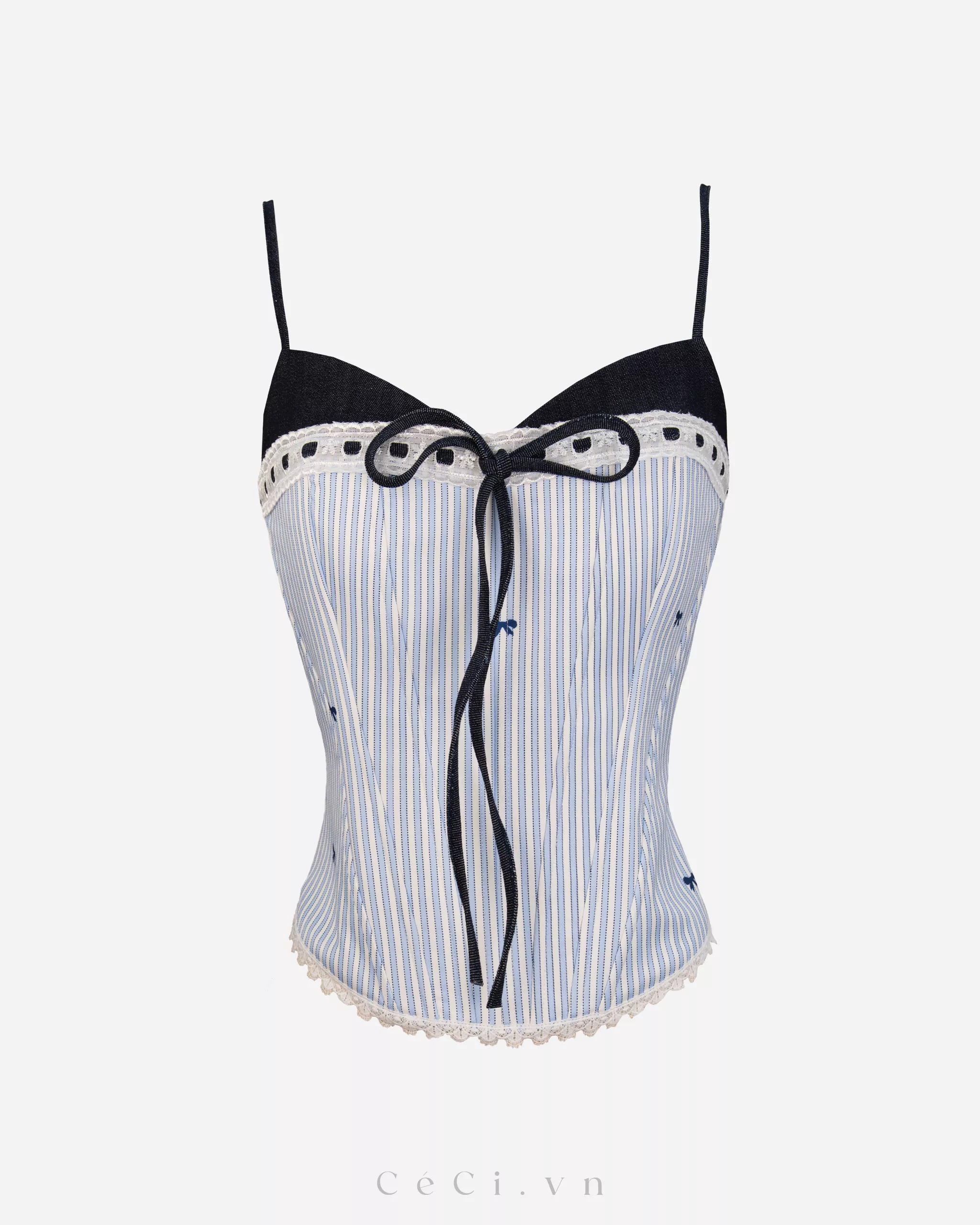 LOTTIE TOP 786 - BOW BLUEBELL