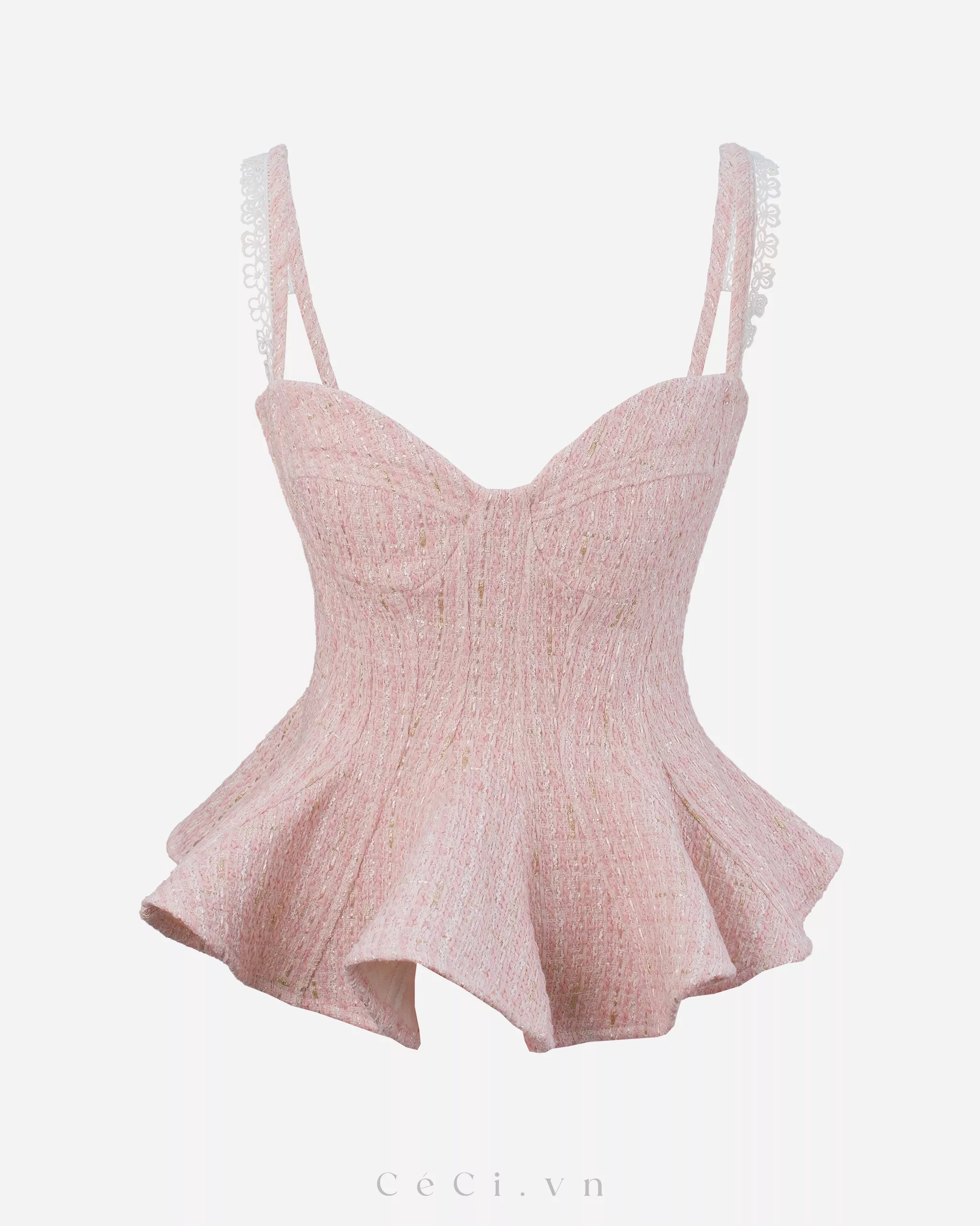 LOLA TOP 794 - TWEED PINK