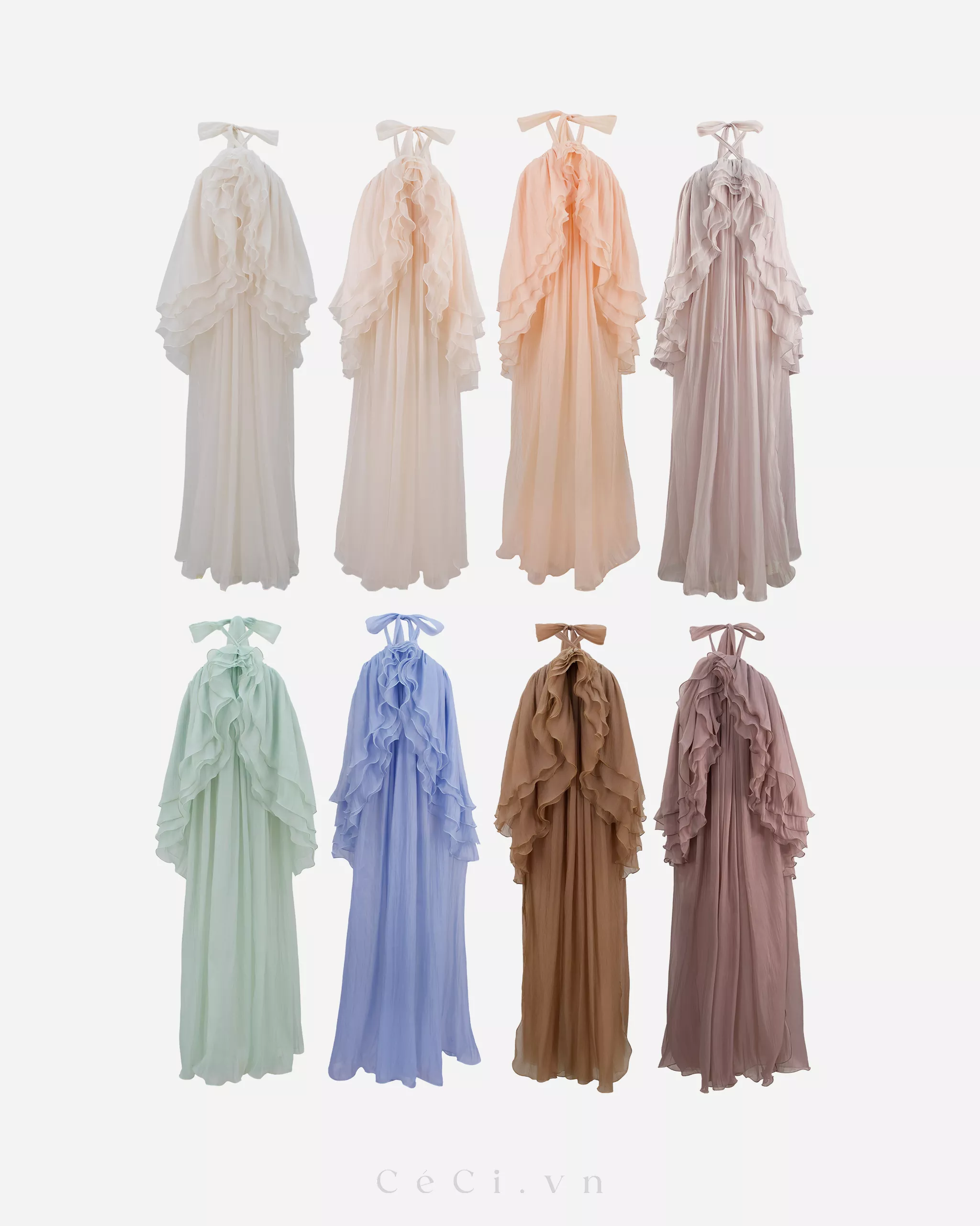 Alternative view of MARIELLE DRESS 764 - DUSTY MOCHA