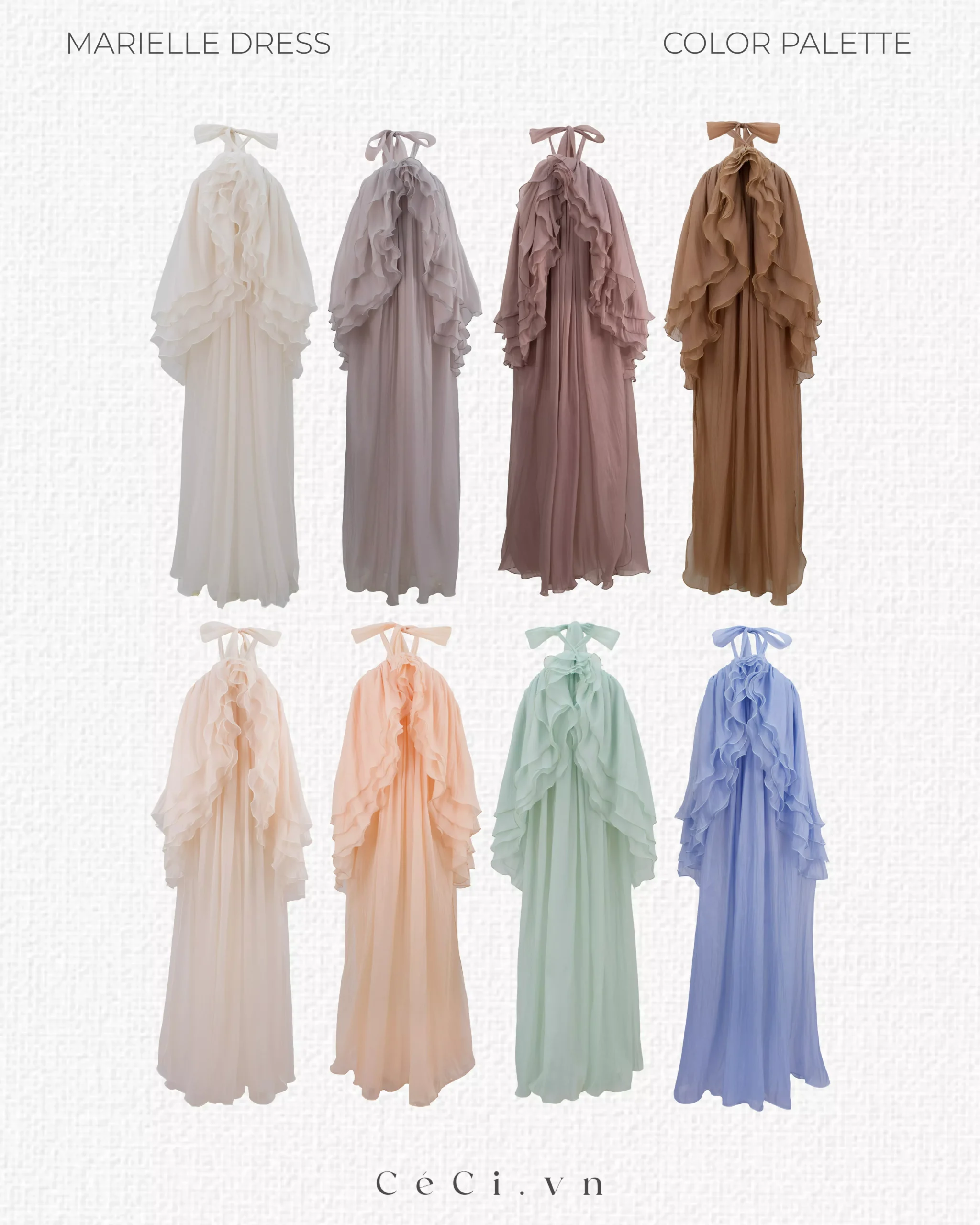 Alternative view of MARIELLE DRESS 764 - PEARL VEIL - FREESIZE
