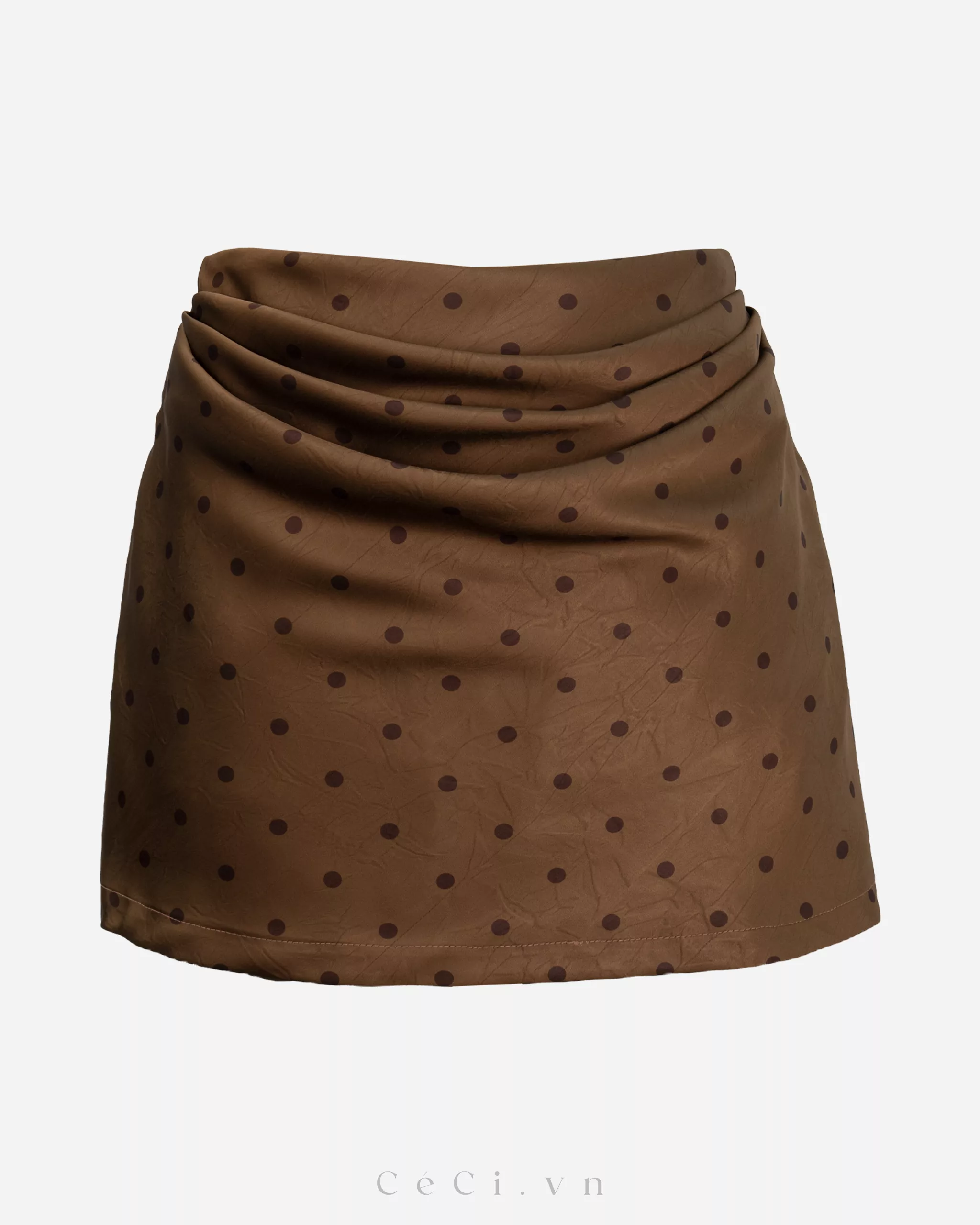 MONA SKIRT 747 - MOCHA POLKA