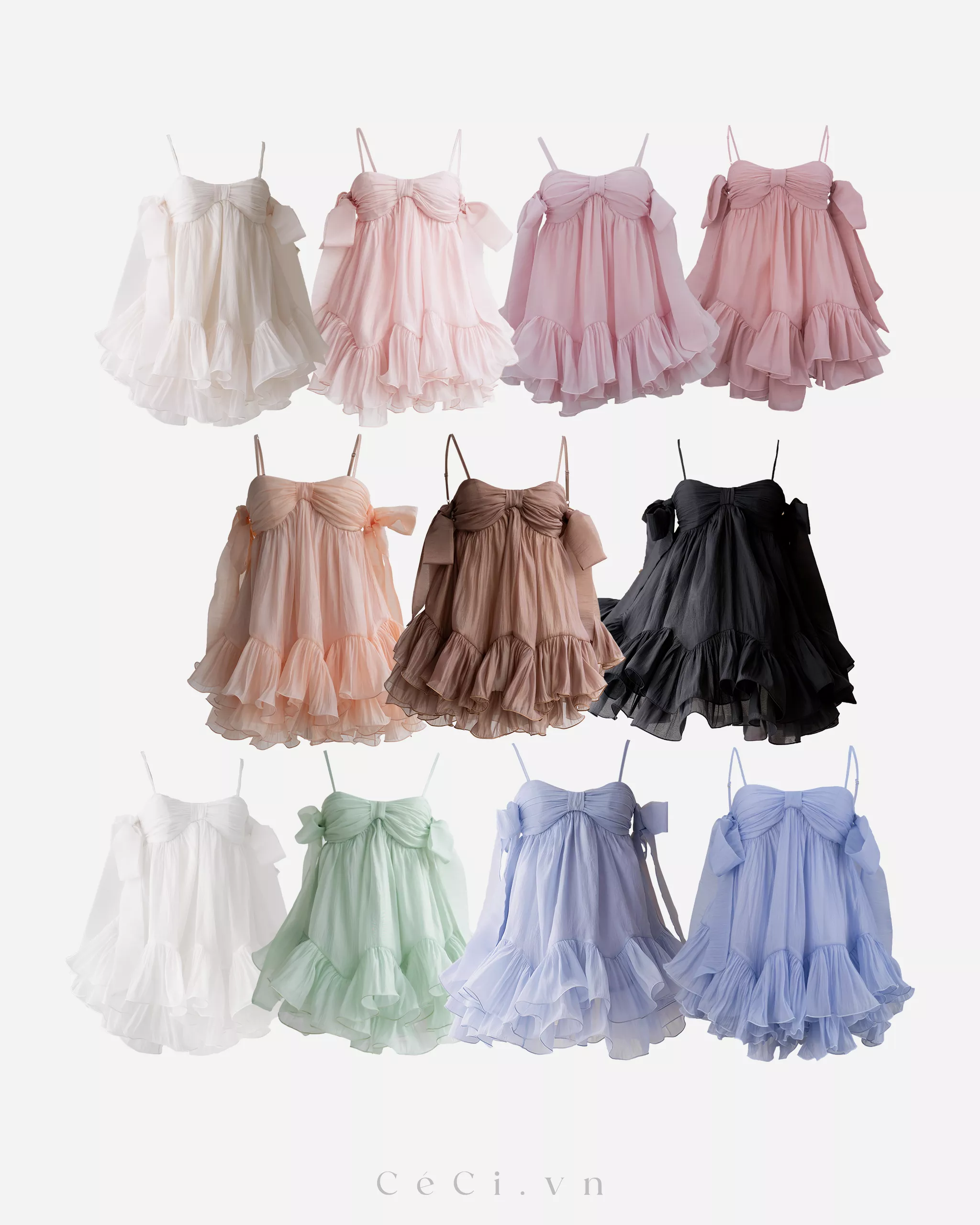 Alternative view of PHOEBE DRESS 704 - DARK PINK
