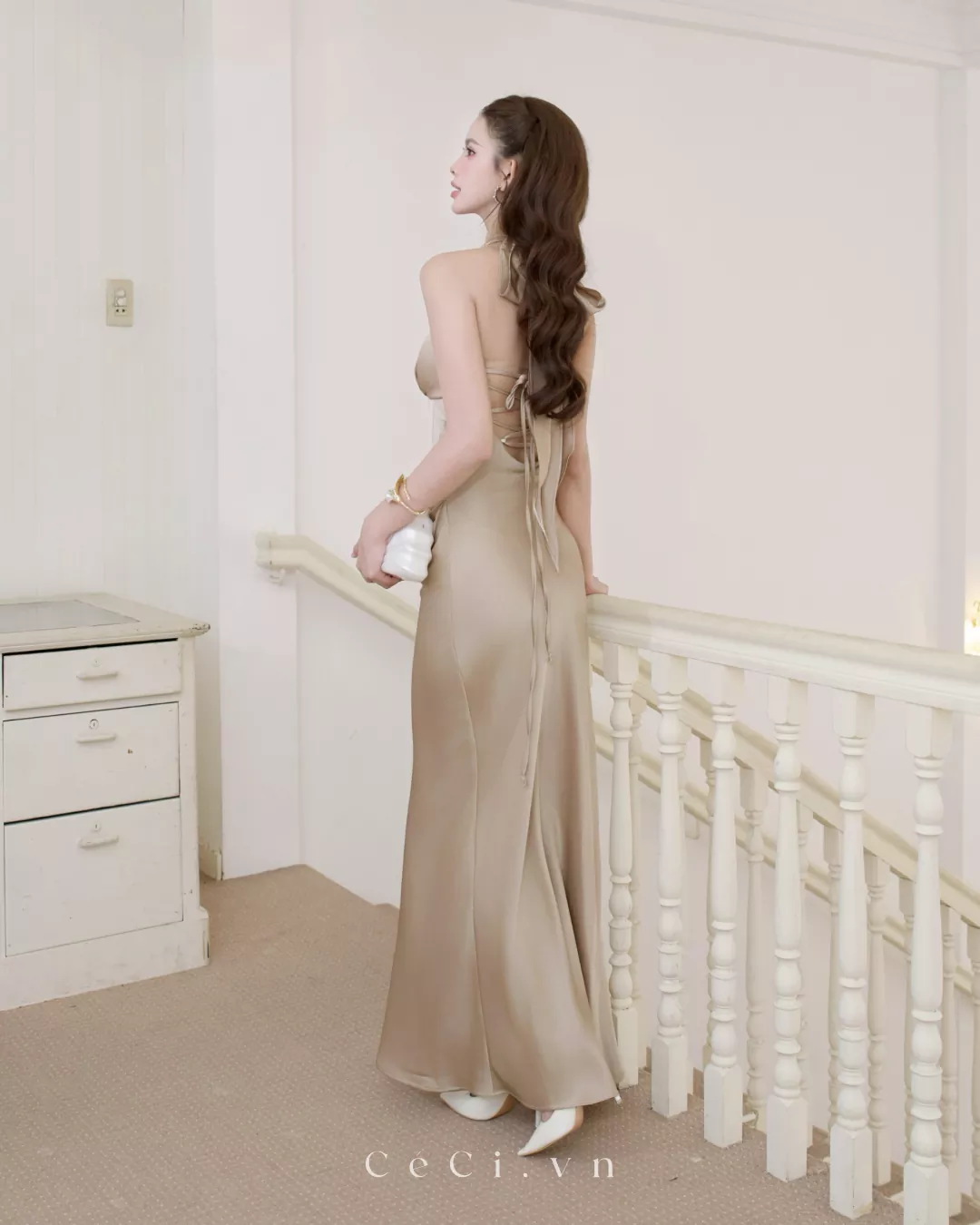 Alternative view of ROSETTA DRESS 757 - HONEY BRONZE